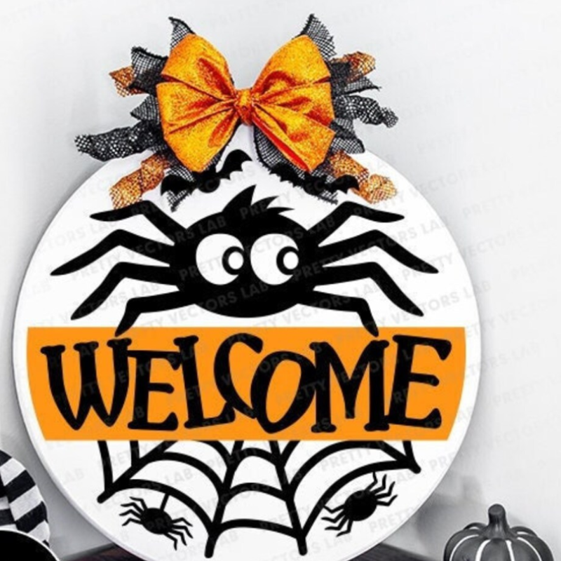 Welcome Spider Door Hanger