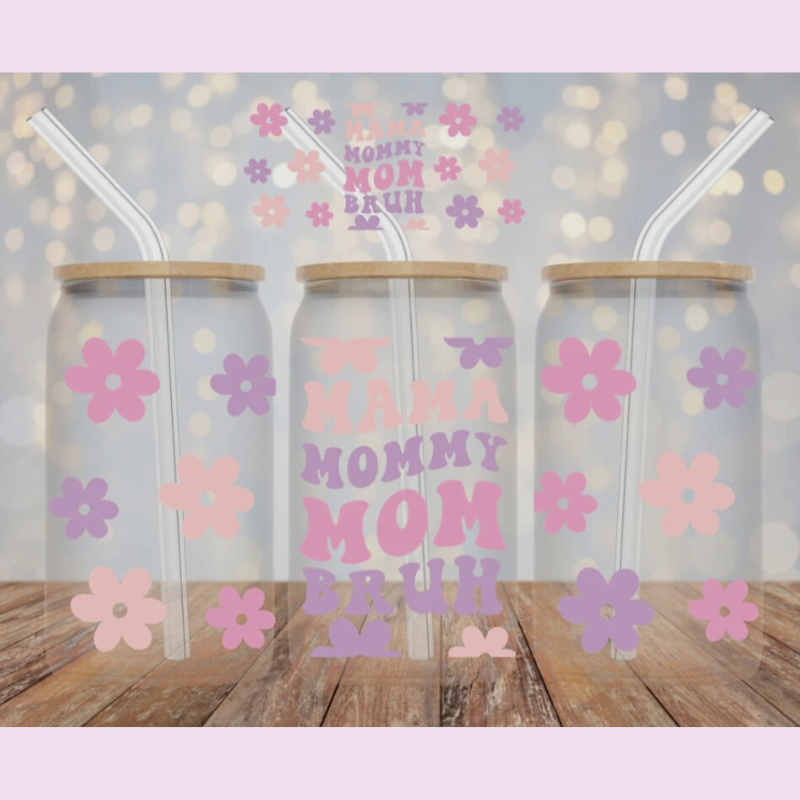 Mama Mommy Libby Glass Cup