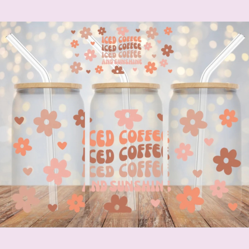 Iced Coffee and Sunshine Libby Glass Cup