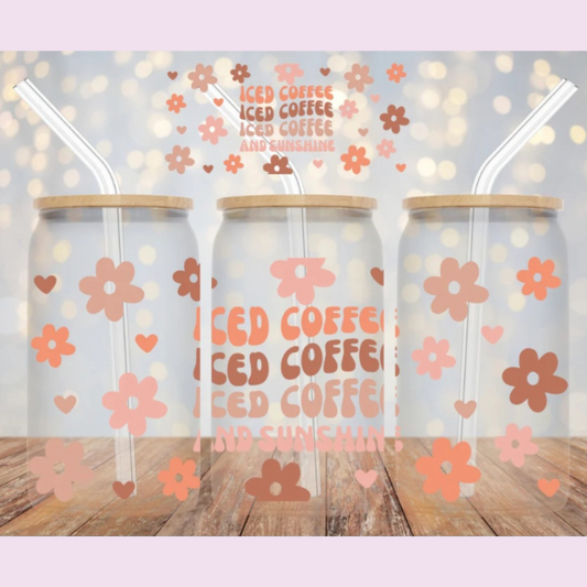 Iced Coffee and Sunshine Libby Glass Cup